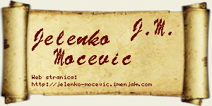 Jelenko Močević vizit kartica